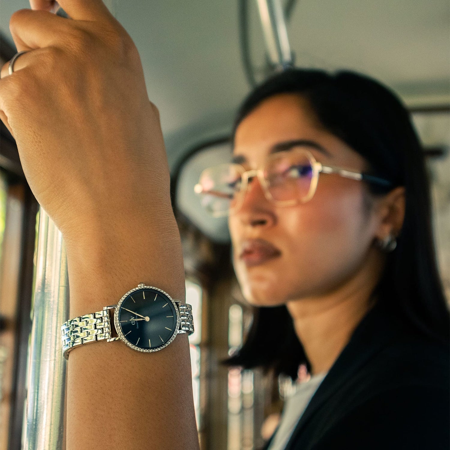 Daniel Wellington Petite 28mm Bezel 5-Link Arctic Sunray Watch DW00100664