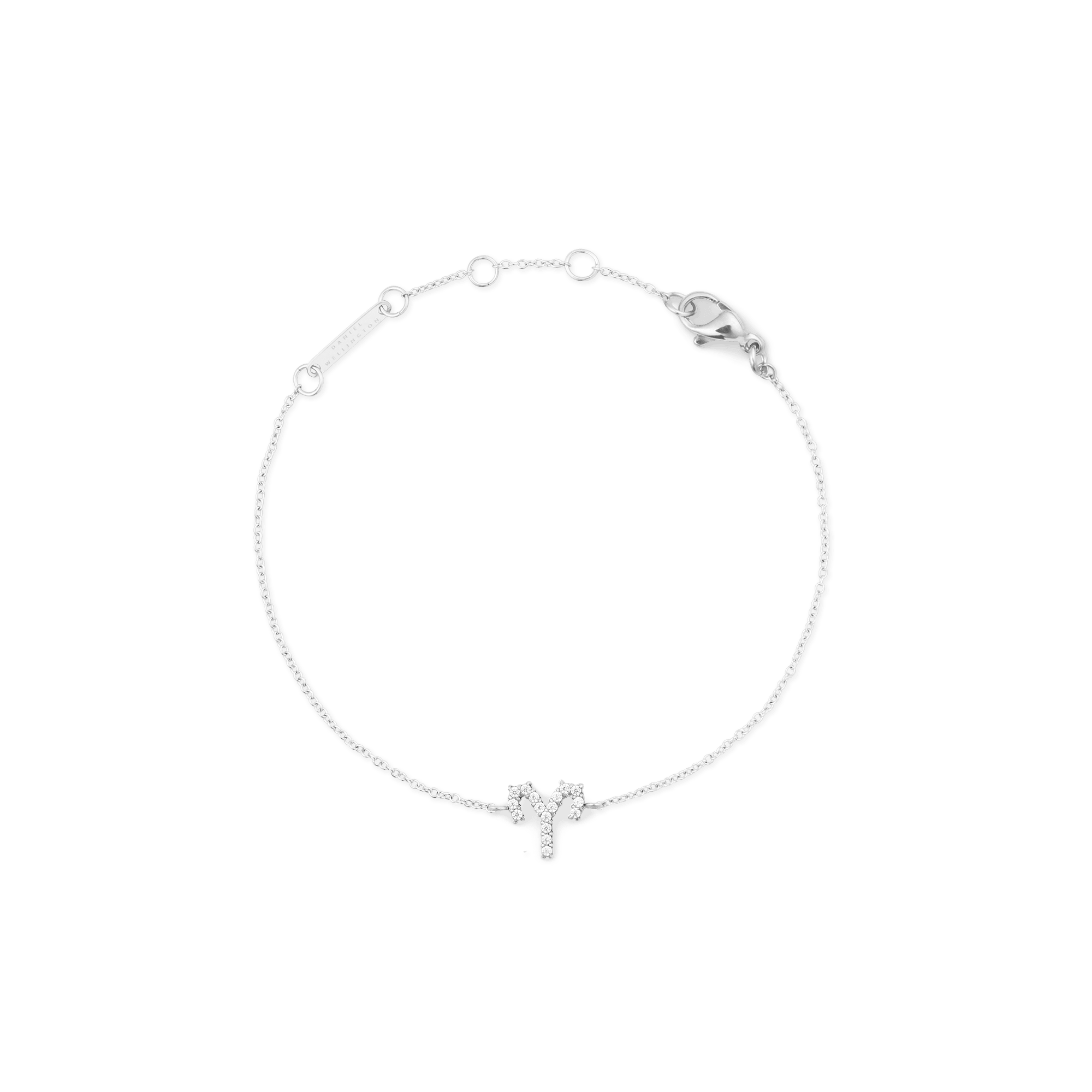 Daniel Wellington Crystal Zodiac Chain Bracelet Silver