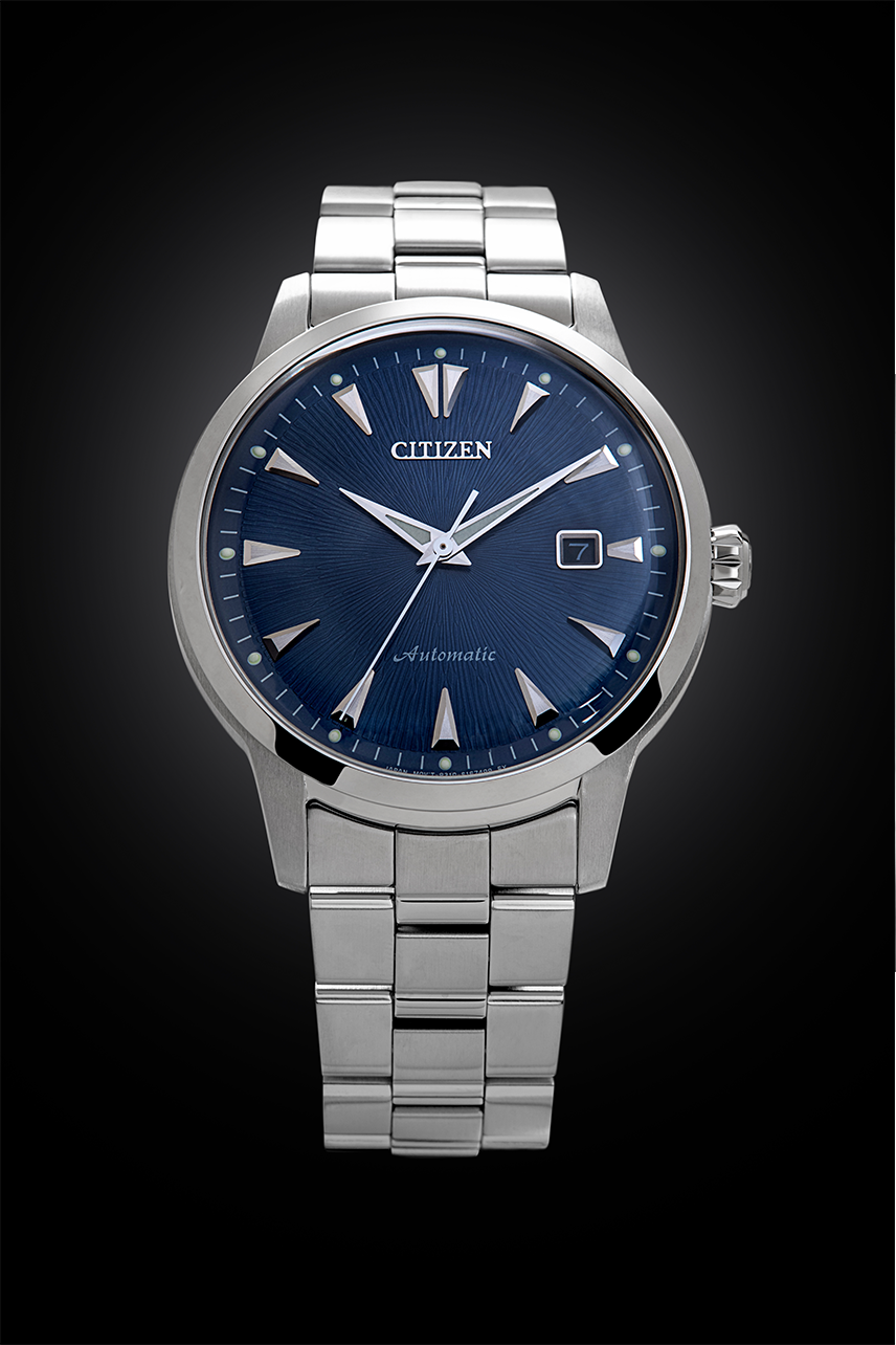 Citizen Automatic Blue Textured Dial Limited Piece Men's Watch NK0008-85L