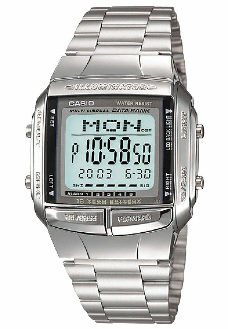 Casio Data Bank Illuminator Dual Time Alarm Digital Db360-1A D B360-1A Mens Watch