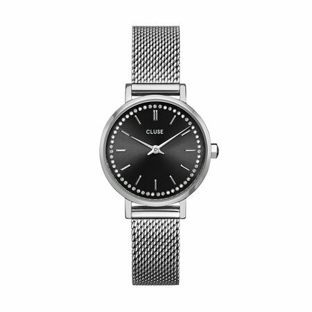 CLUSE Boho Chic Petite Swarovski Stones/ Silver Mesh CW10502