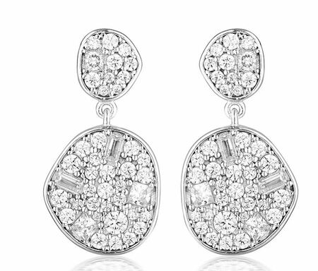 Georgini Mosaic Disc Stud Earring Gold