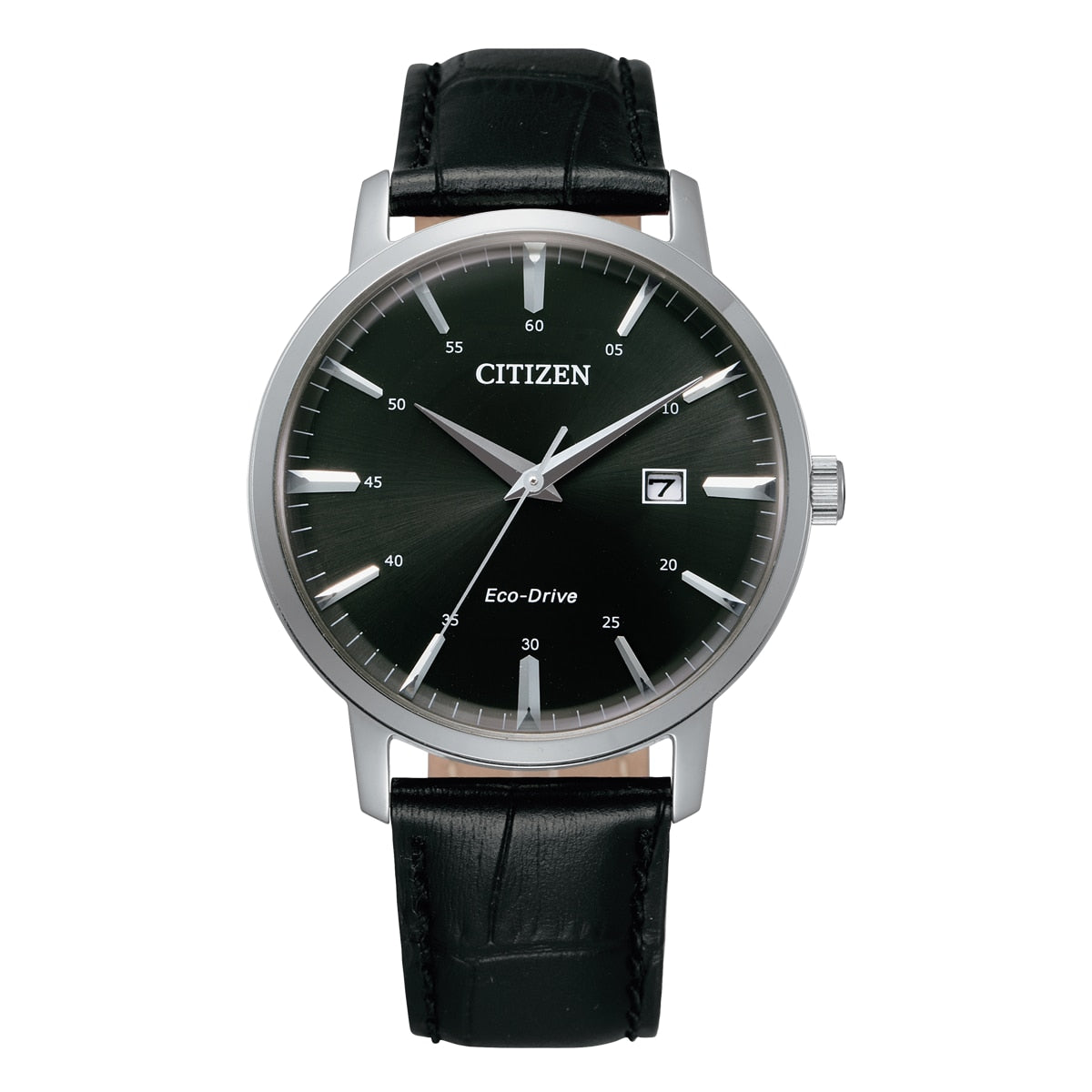 Citizen Dress Eco Drive Black Leather Watch BM7460 11E Watch Direct