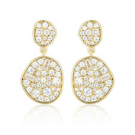 Georgini Anna Mosaic Drop Earring Gold