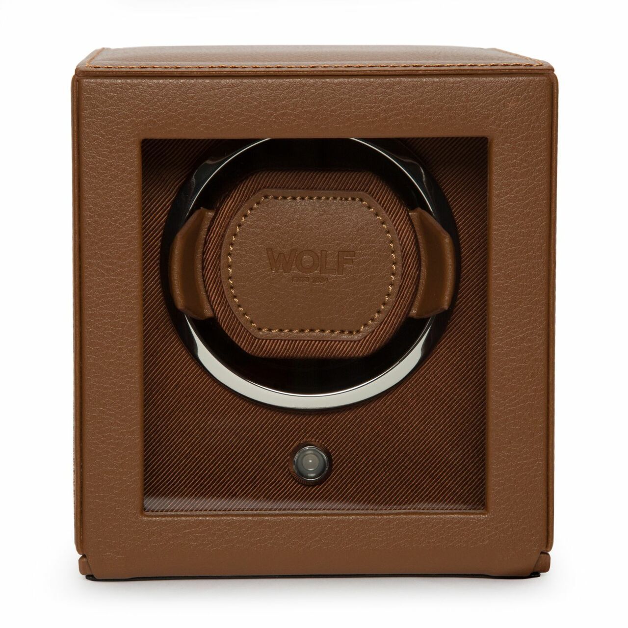 Wolf Cub Precision Watch Winder with Protective Cover