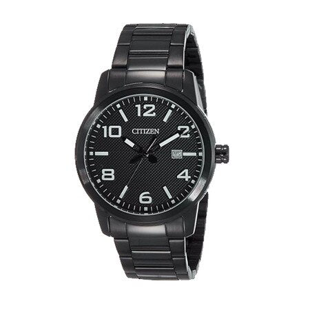 Citizen Quartz Black Dial Bi1025-53E Mens Watch