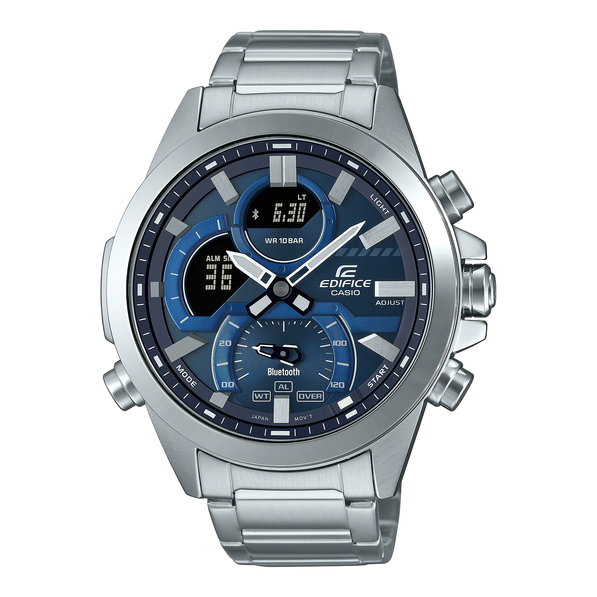Casio Edifice Smartphone Link Model Blue Dual Dial Watch ECB30D-2A