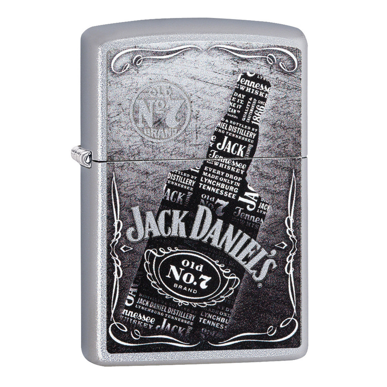 Zippo Jack Daniel's Satin Chrome Lighter