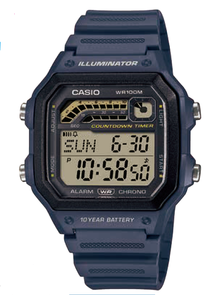 Navy blue casio watch on sale