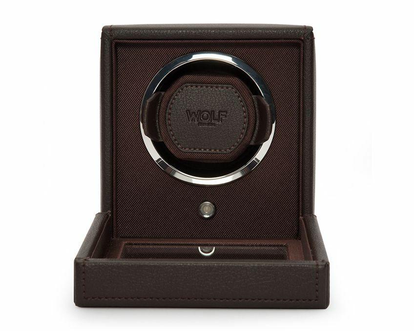 Wolf Cub Precision Watch Winder with Protective Cover