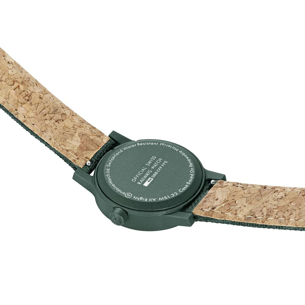 Mondaine Essence Quartz Park Green Watch