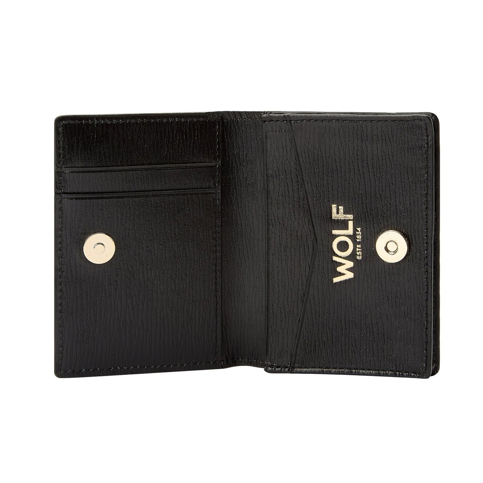 Wolf Logo Gusset Card Case Black 774402