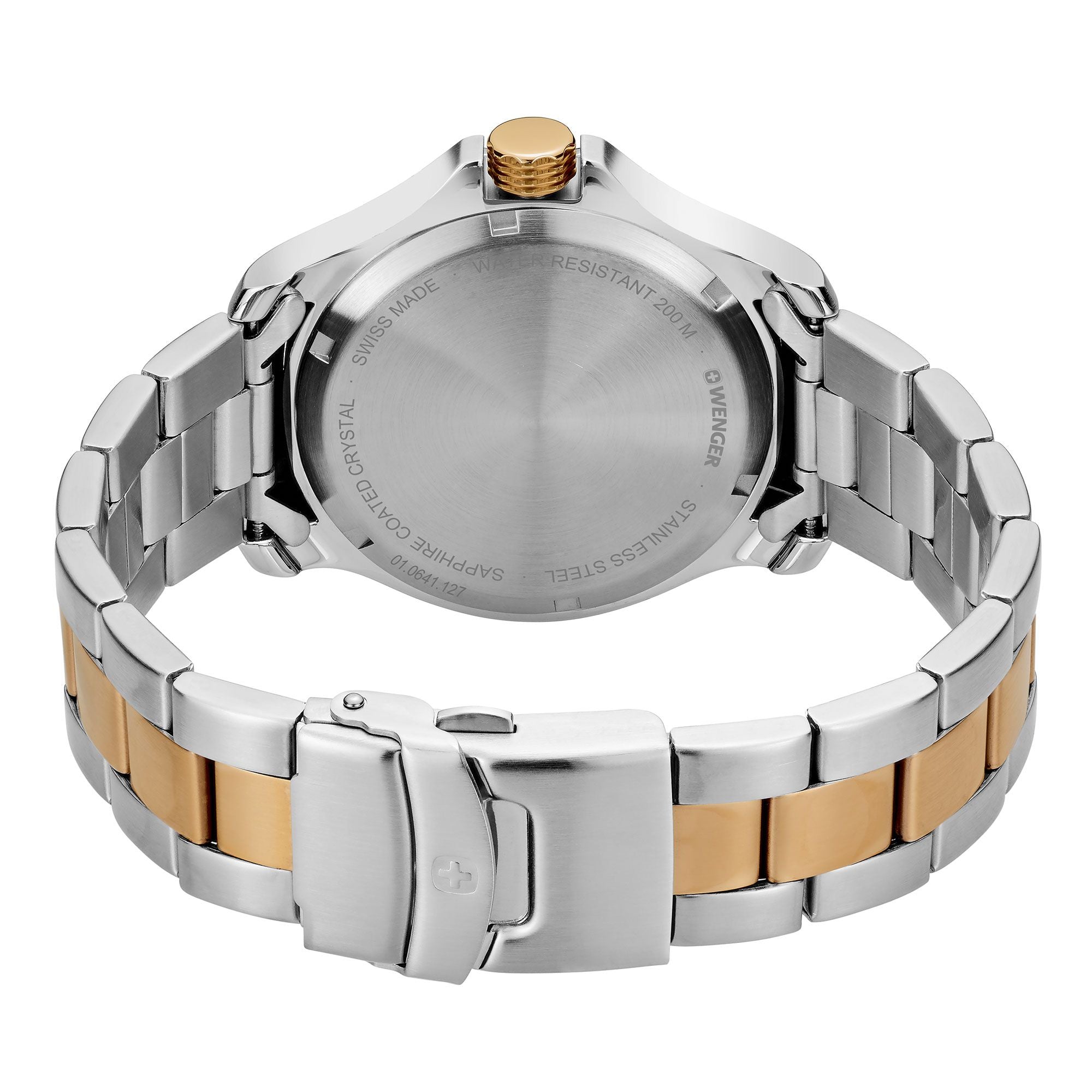 Wenger Seaforce Grey Dial Two Tone Stainless Steel Watch 01.0641.127