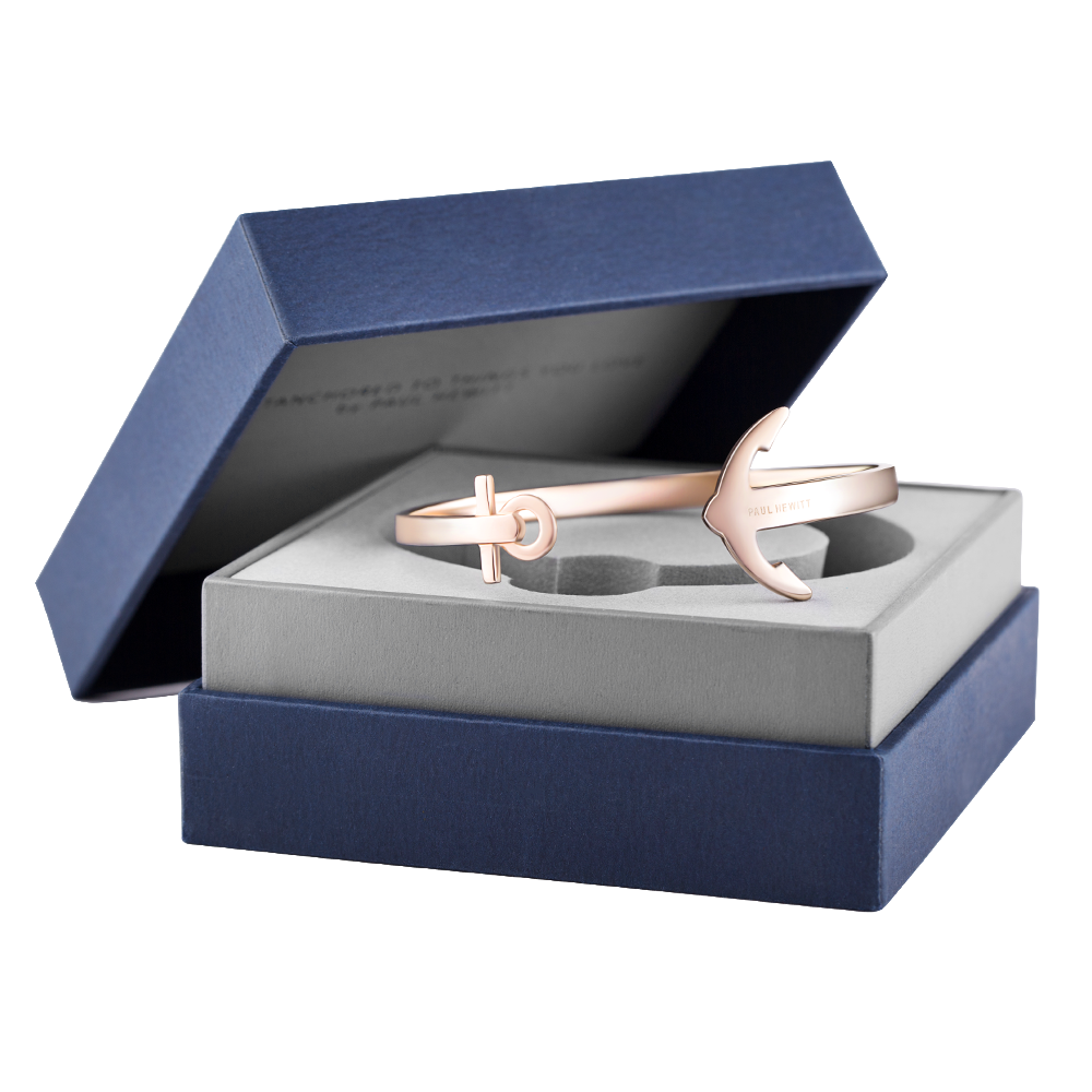 Paul Hewitt Ancuff Rose Gold Bracelet - M