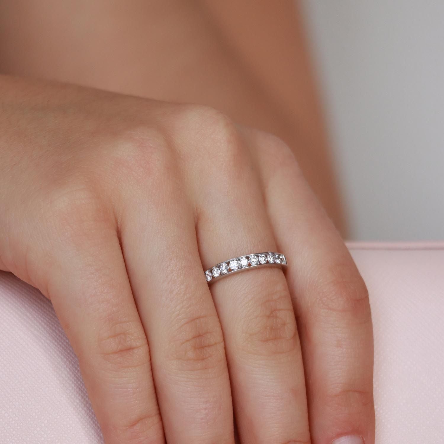 Band Ring with 0.5ct Diamond In 9K Gold