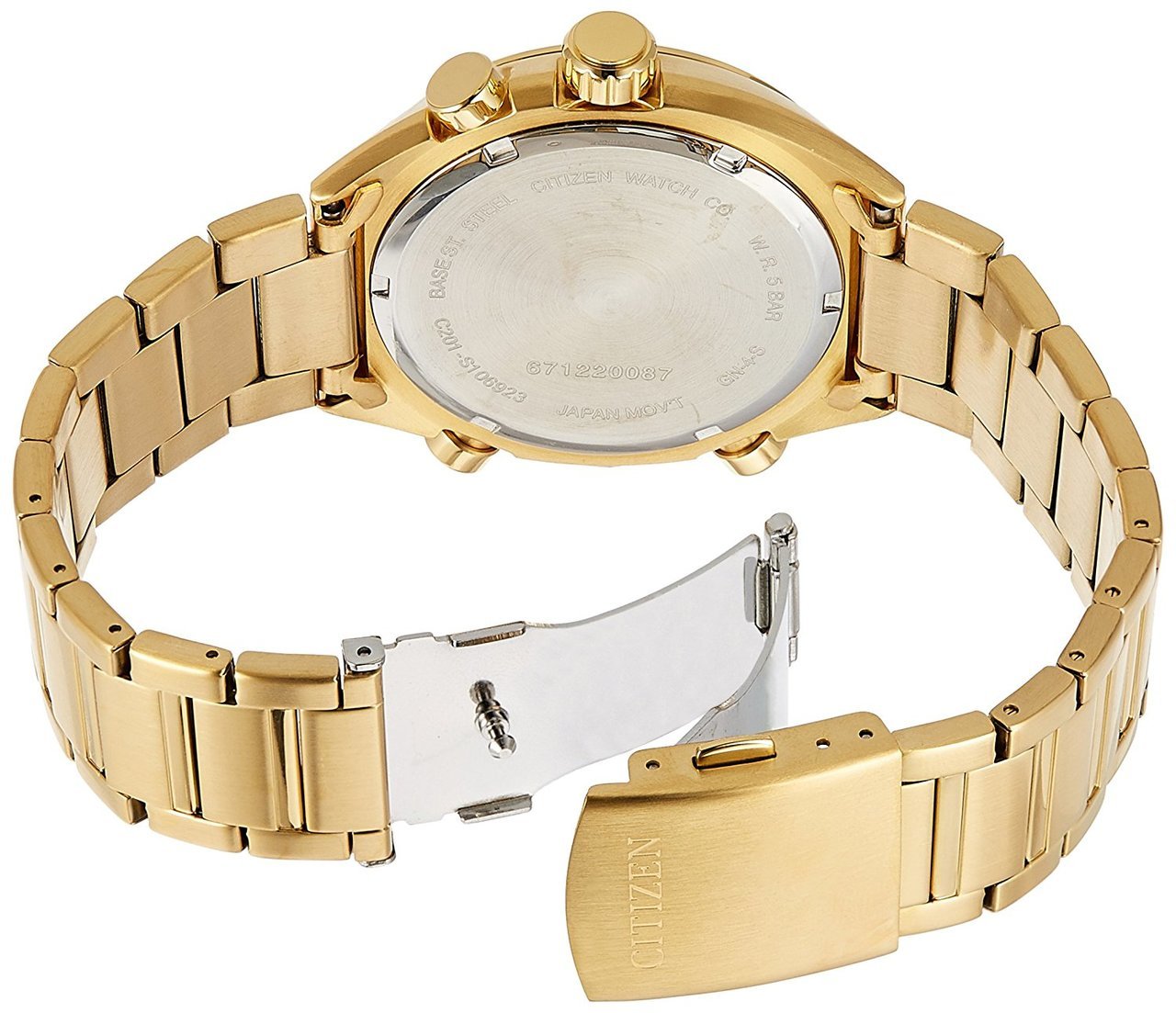 Citizen Analog Digital Gold Dial Jm5462-56P Mens Watch