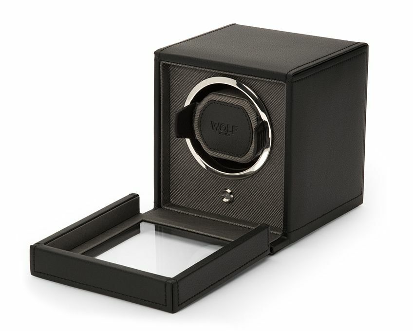 Wolf Cub Precision Watch Winder with Protective Cover