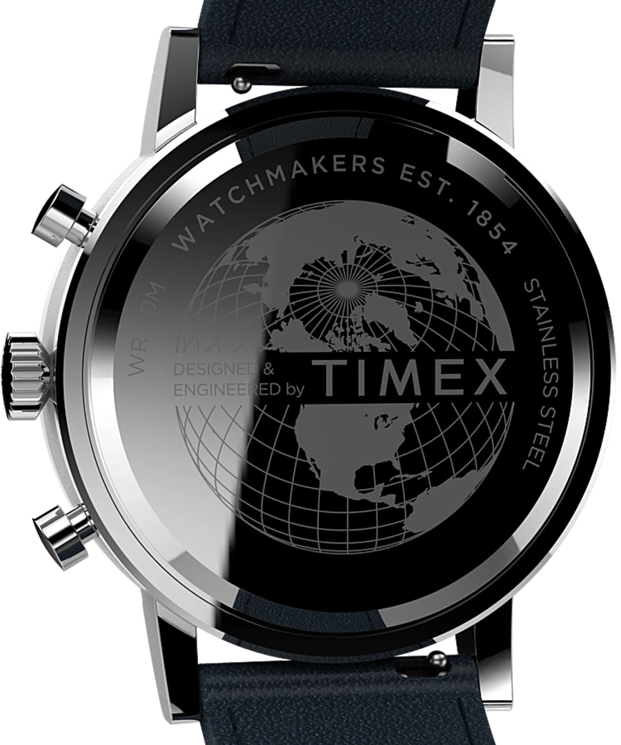 Timex Midtown Chronograph 40mm Leather Strap Watch TW2V36800