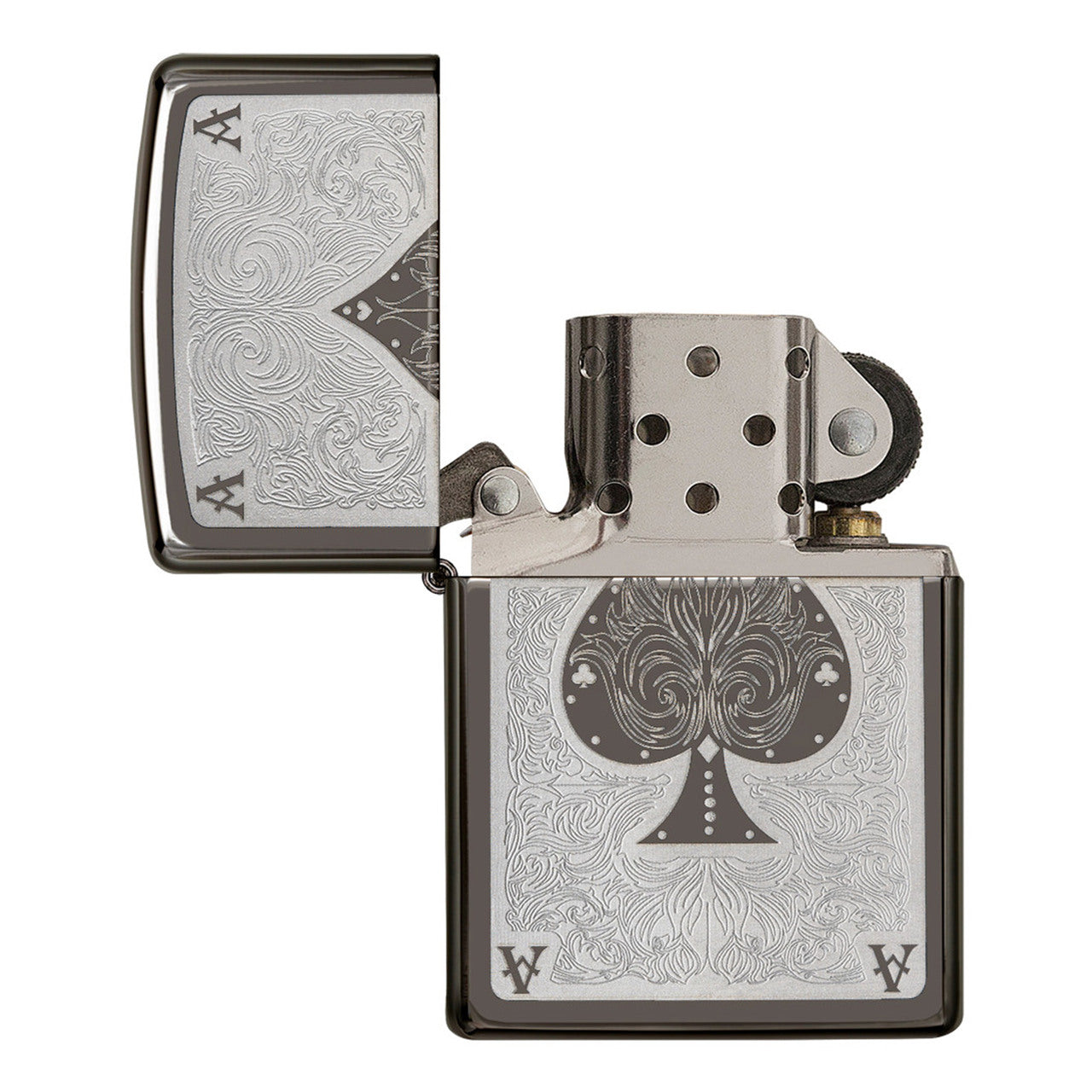 Zippo 28323 Lucky Ace Black Ice Lighter