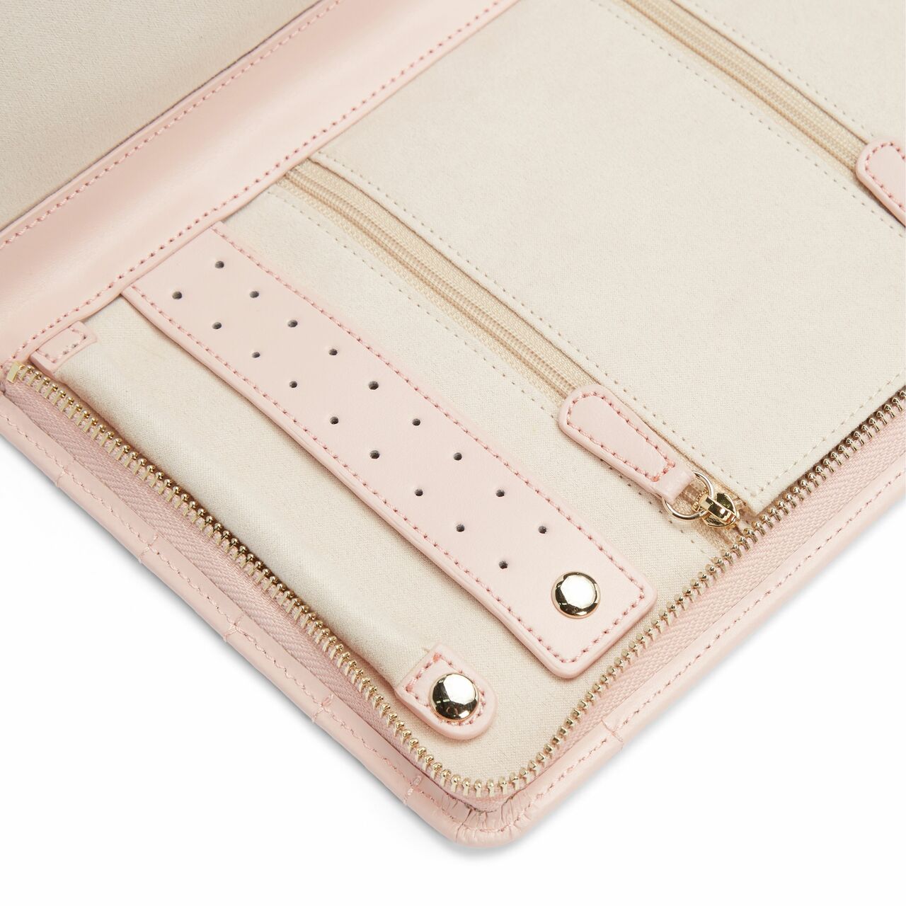 Wolf Caroline Large Jewellery Portfolio Rose Quartz 324015