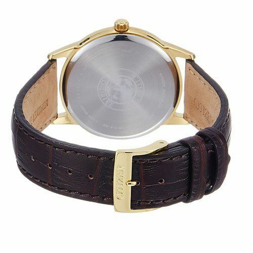 Citizen Brown Leather Strap Mens Watch