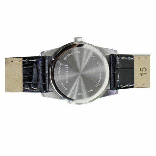 Citizen Black Leather Strap Womens Watch