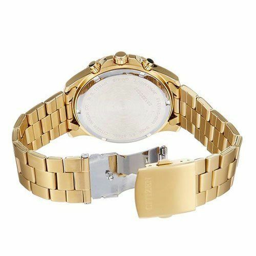 Citizen An8122-51E Gold Stainless Steel Quartz Dress Mens Watch