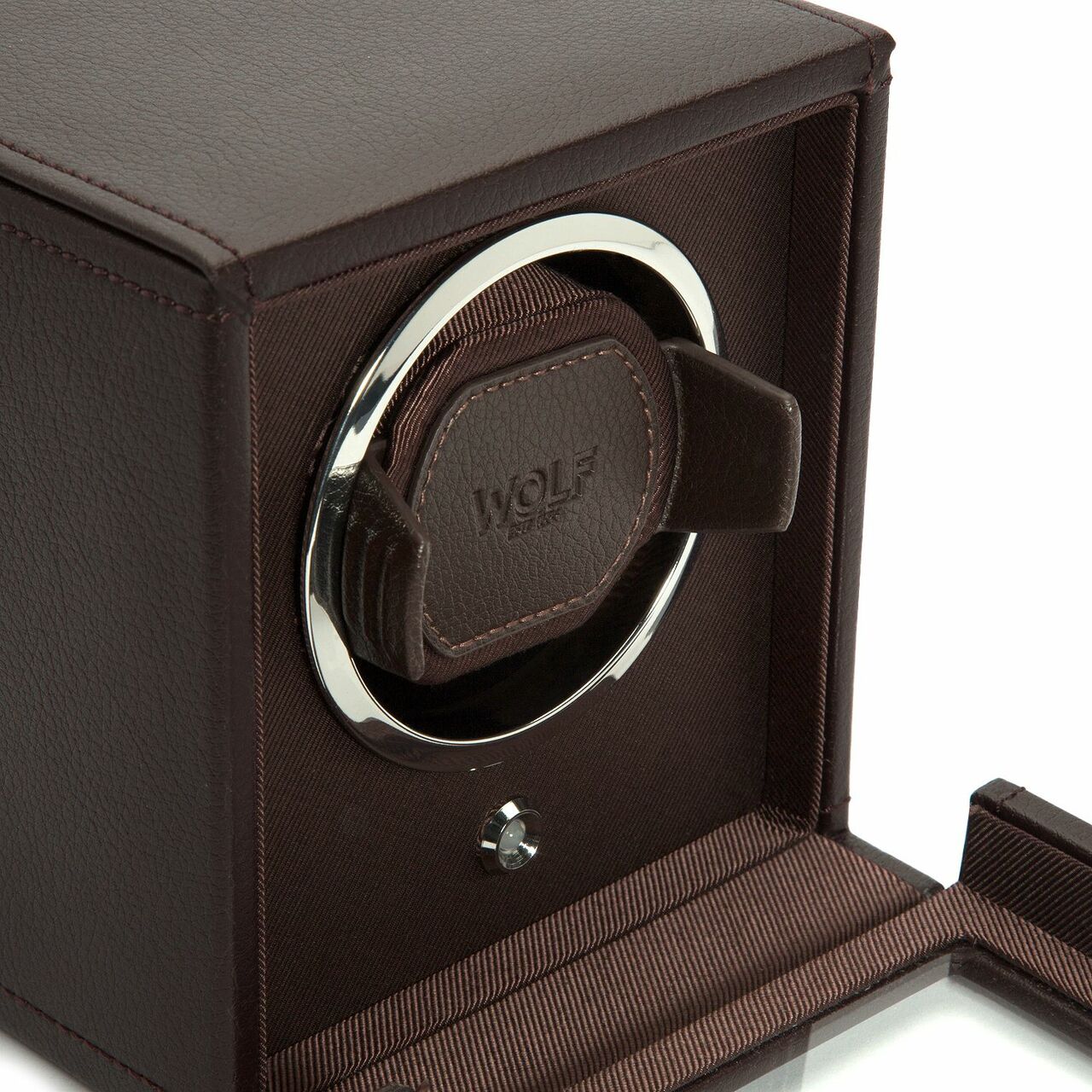 Wolf Cub Precision Watch Winder with Protective Cover