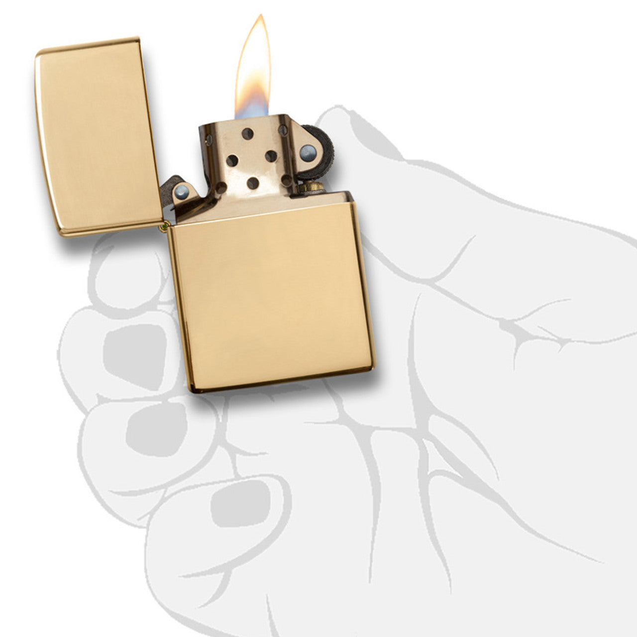 Zippo 254B High Polish Brass Lighter
