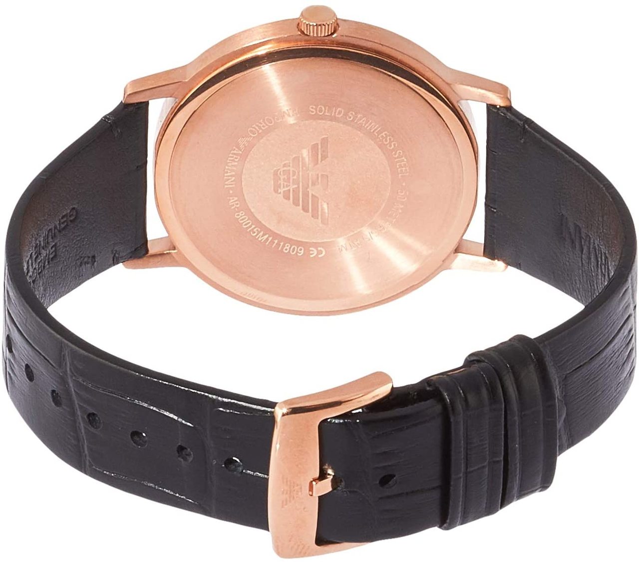 Emporio Armani Elegant His and Hers Leather Strap Watches Set SKU 12345