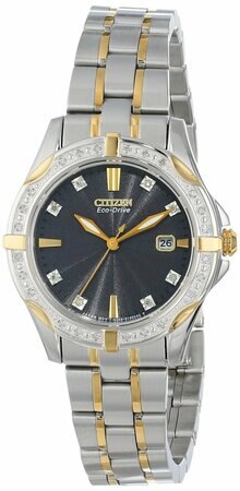 Citizen Eco-Drive Diamond Dial &Bezel Womens Watch