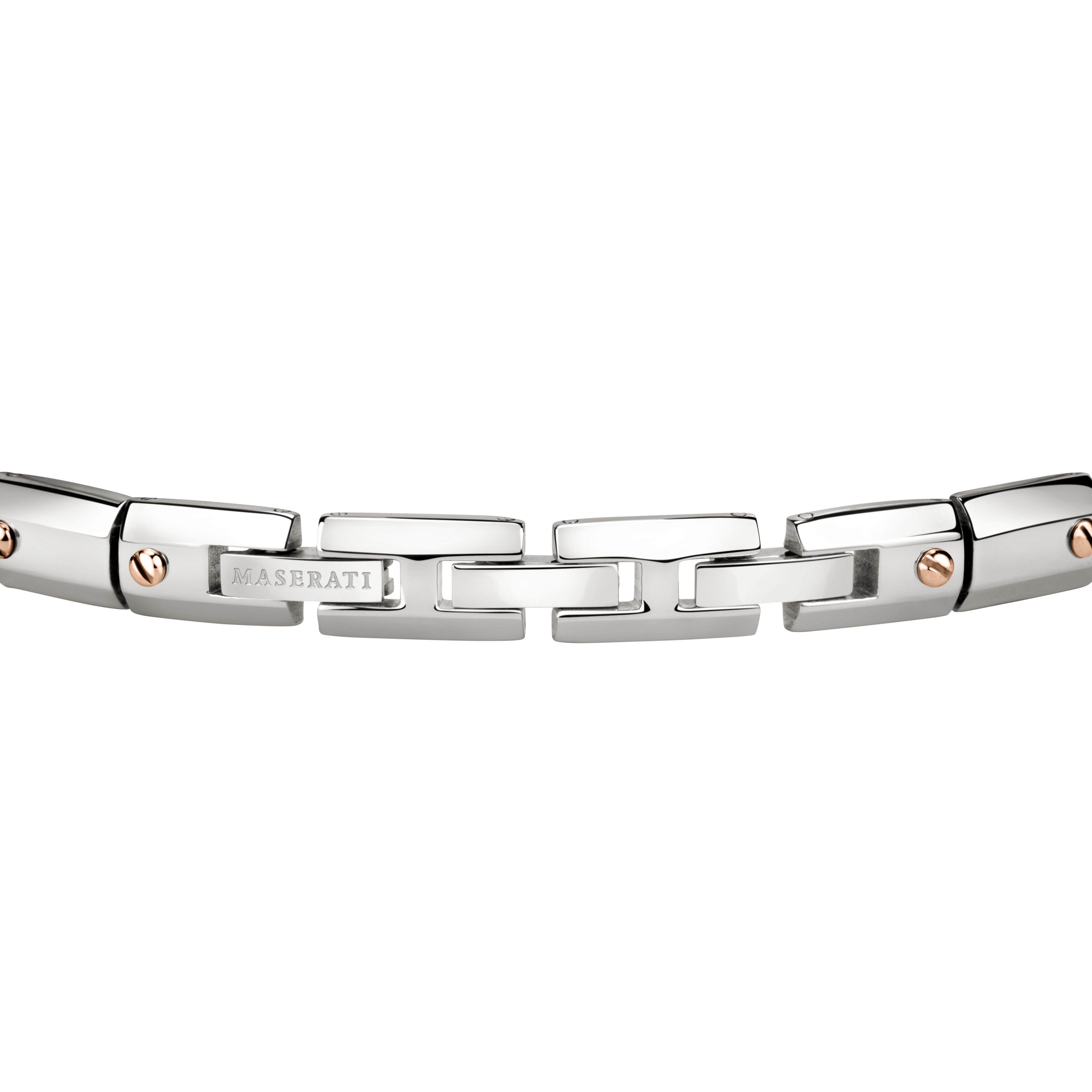 Maserati Jewels Men's Rose Gold Screw Bracelet