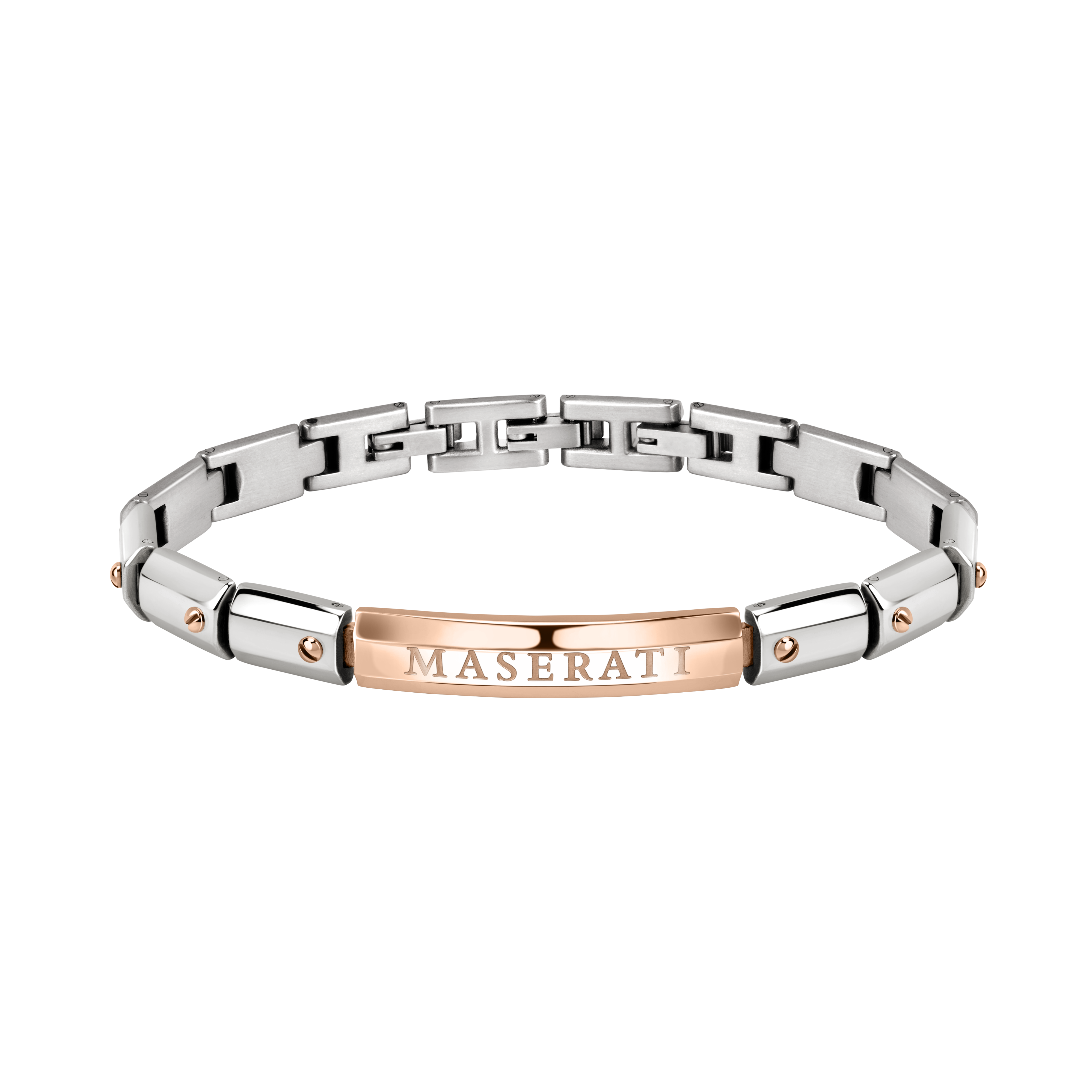 Maserati Jewels Men's Rose Gold Screw Bracelet
