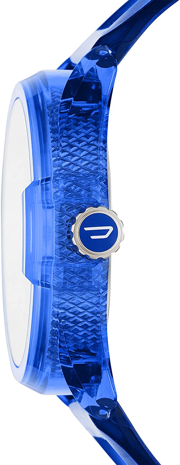 Diesel MS9 Three-Hand Transparent Blue