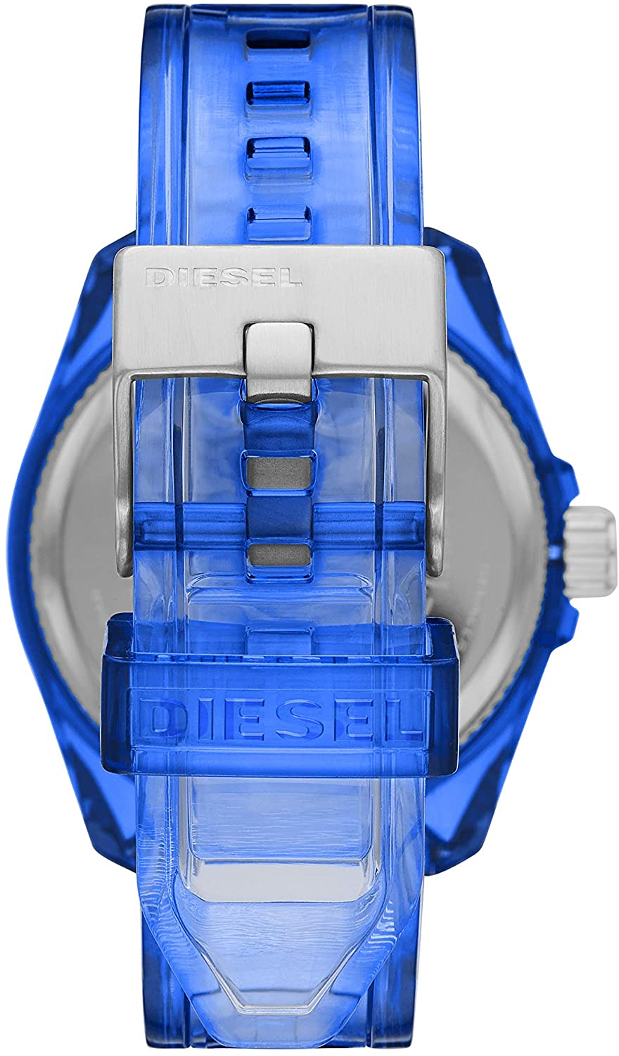 Diesel MS9 Three-Hand Transparent Blue