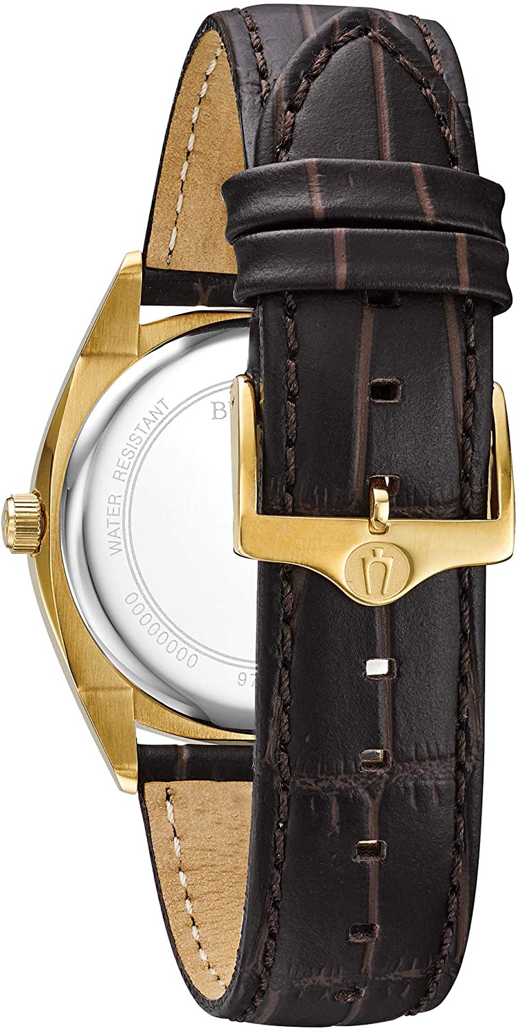 Bulova Surveyor Brown Leather Men's Watch 97C106