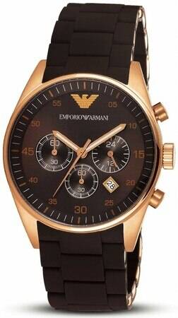 Emporio Armani Stainless Steel Men's Chronograph Watch AR5890