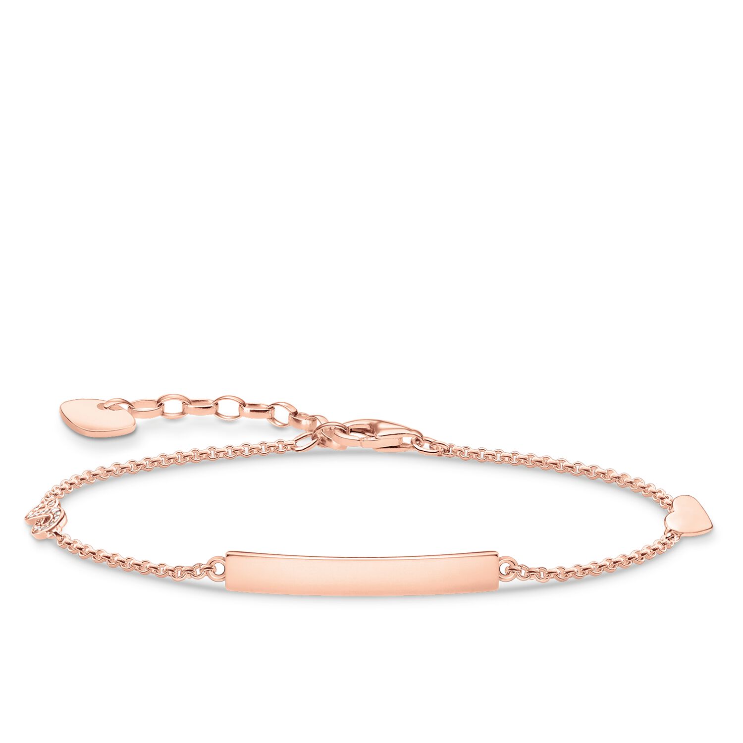 Thomas Sabo Bracelet Classic With Heart & Infinity Rose Gold