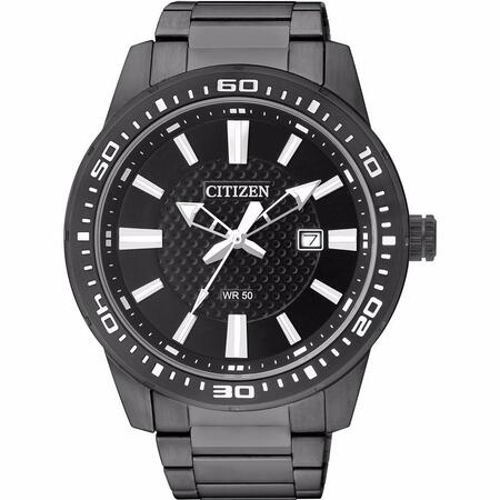 Citizen Analog Black Dial Bi1065-59E Mens Watch