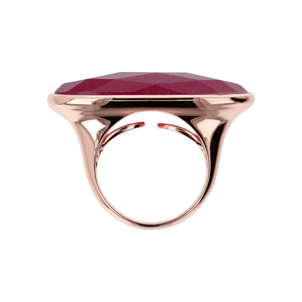 Bronzallure Long Oval Cut Stone Ring