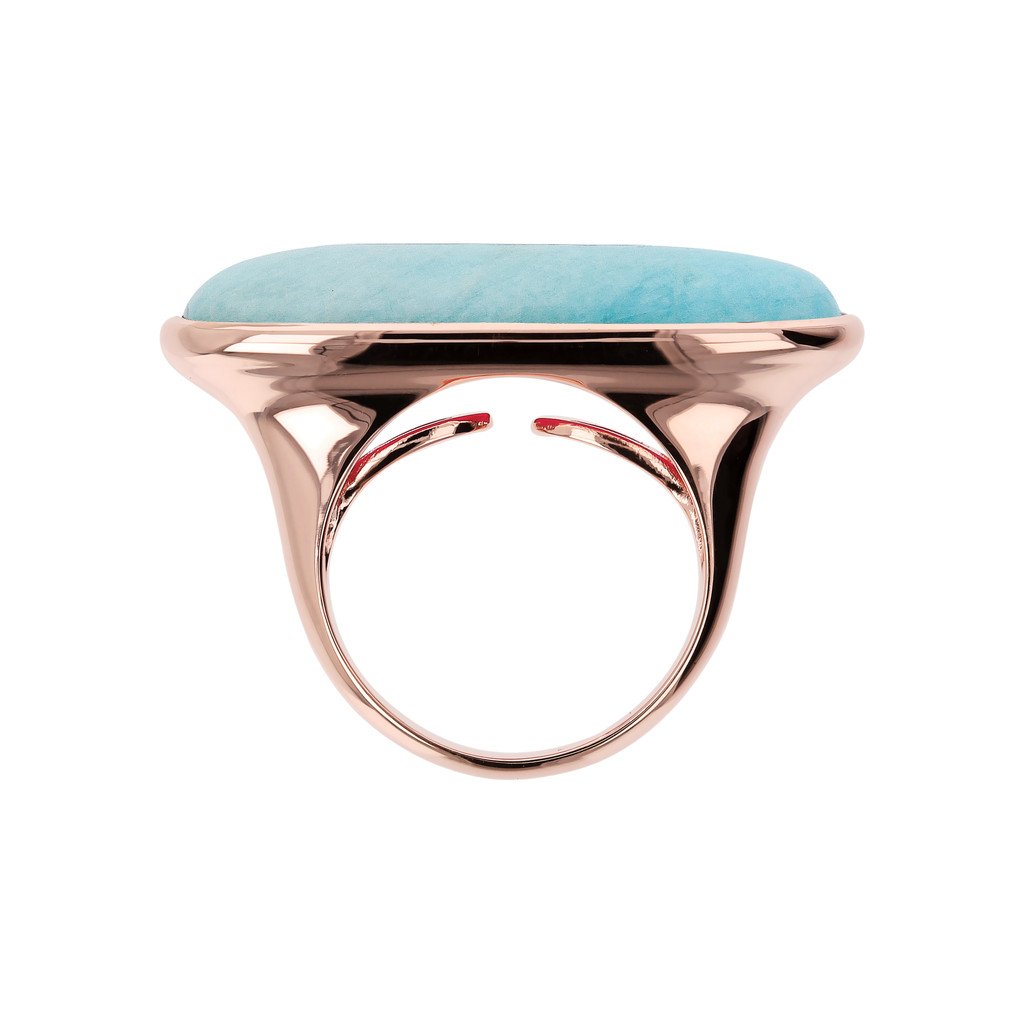 Bronzallure Long Oval Cut Stone Ring