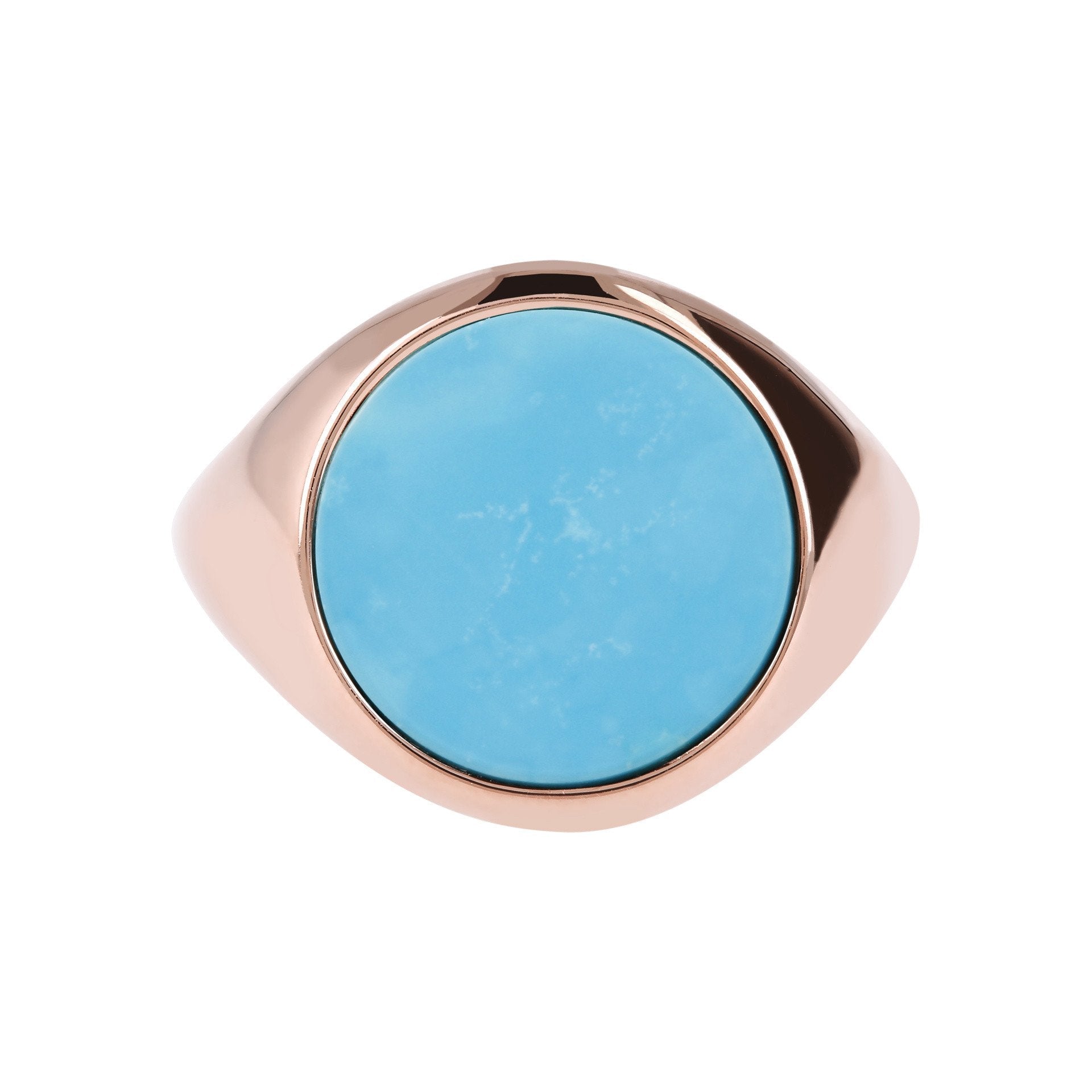Bronzallure Gemstone Disc Rings