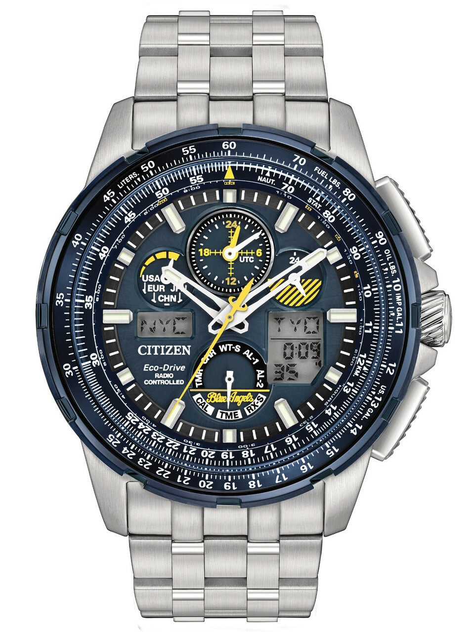 Citizen Skyhawk Blue Angels A-T Chronograph Perpetual Mens Watch