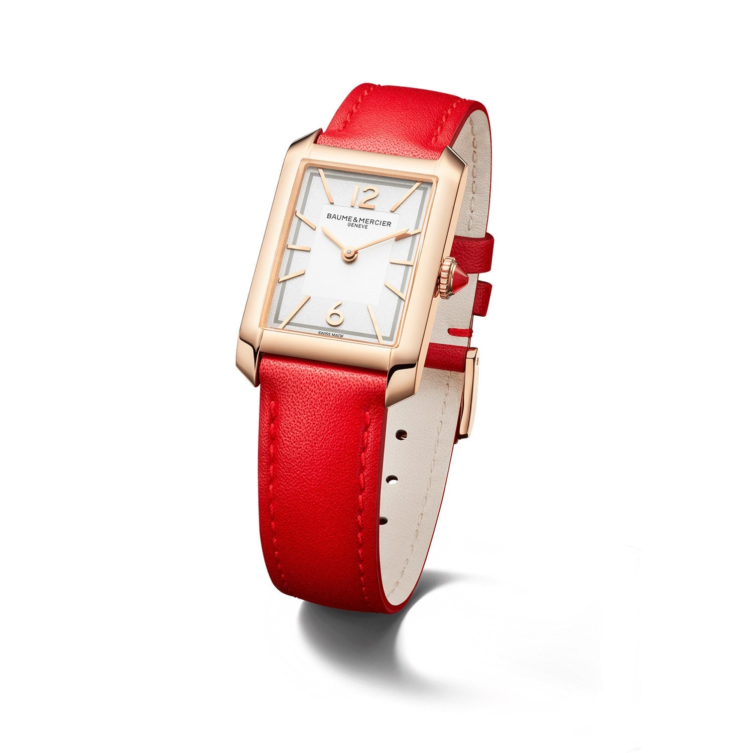 Baume & Mercier Hampton 18K Pink Gold Titanium 35 x 22mm Women's Watch M0A10628