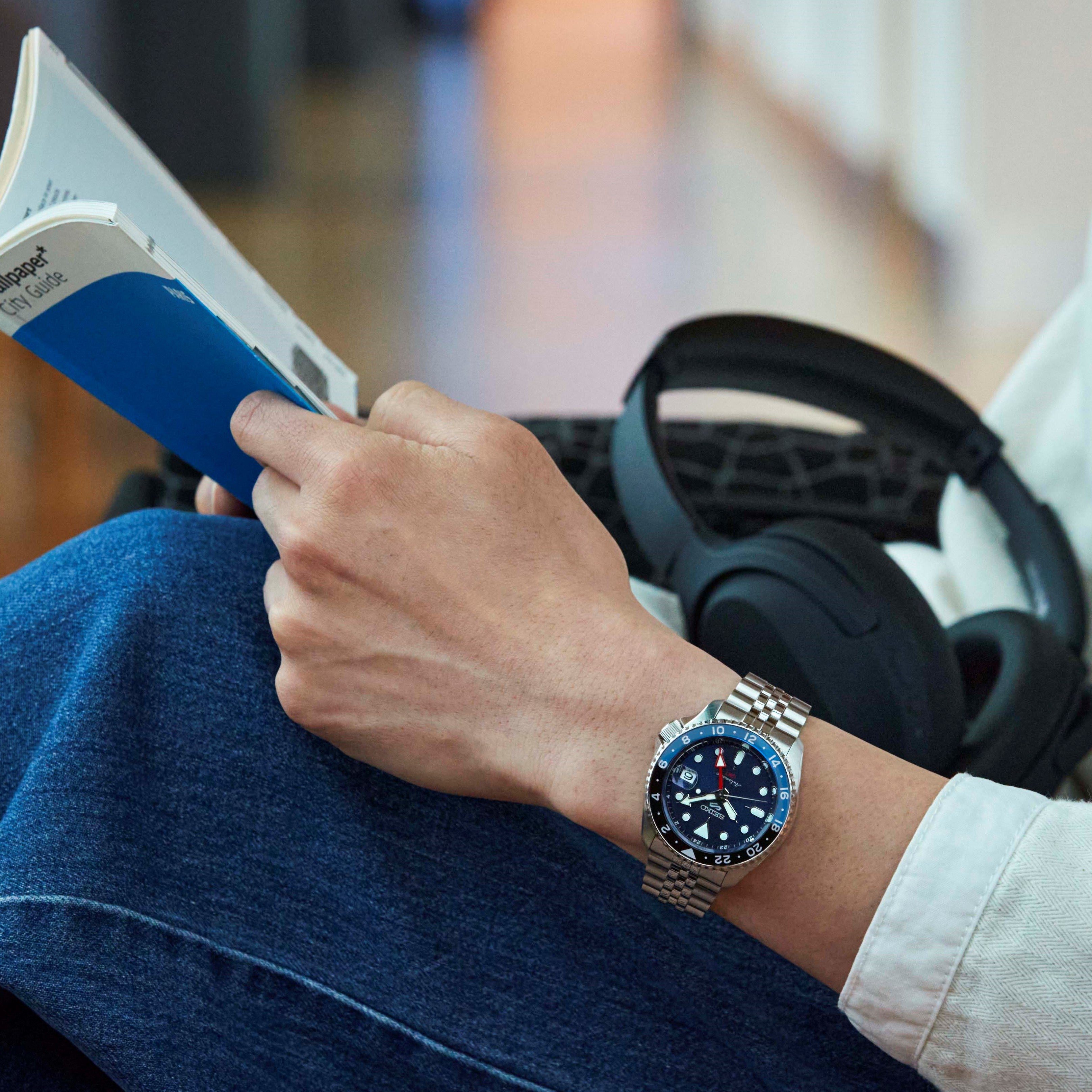 Seiko 5 Sports GMT "SKX" Blueberry Dial SSK003K