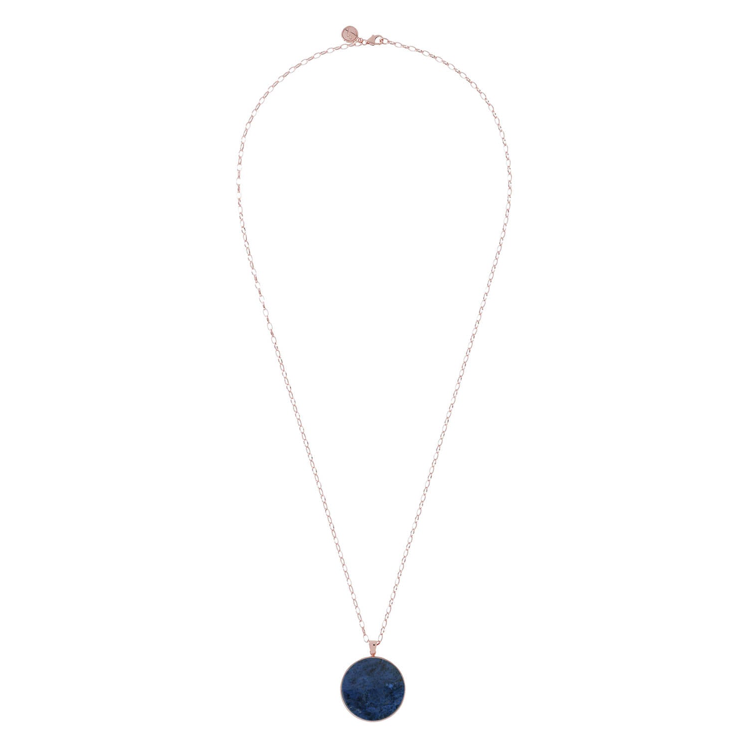 Bronzallure Pyrite Big Disc Necklace