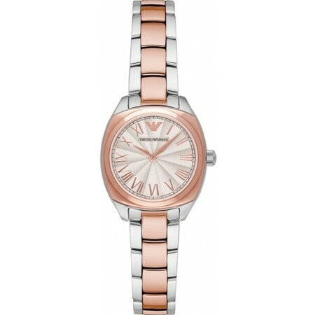 Emporio Armani Women's Rose Gold and Silver Chronograph Watch AR1952