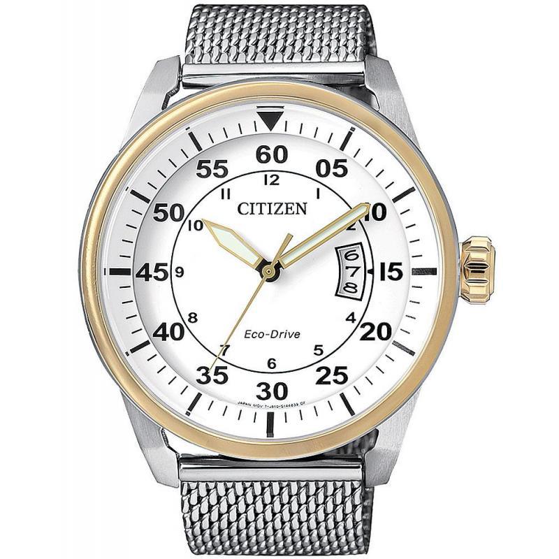 Citizen Aviator Eco Drive Mesh Band Aw1364 54A Mens Watch Watch Direct