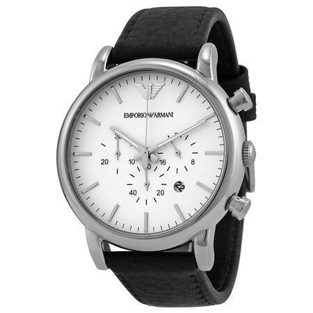 Emporio Armani Men's Stylish Leather Chronograph Timepiece AR1807