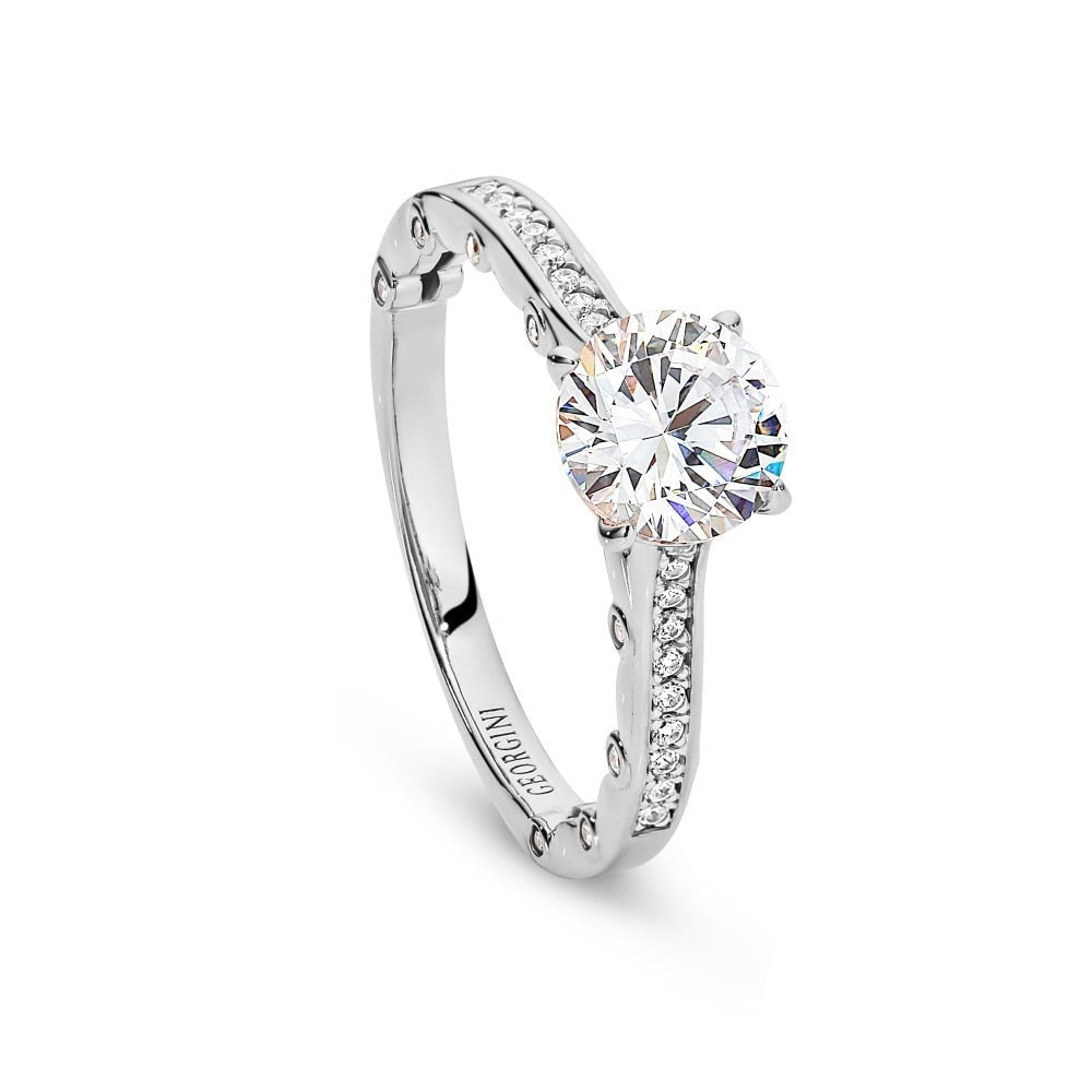 Georgini Ti Amo Ring Silver Size 6